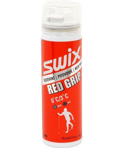 Swix V60L Red grip aerosol liquid wax XC 0 to +3c 70ml Pack of 3 (210 ml)