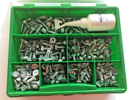 Wintersteiger ski repair/mount screw set 300 pieces 55-200-100 Made in Austria