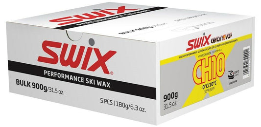 Swix CH10X YELLOW WARM fart vrac 0°C/+10°C ski XC 900g (5x180g) Fabriqué en Norvège