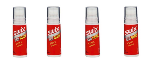 Swix F8L warm (0 to +10C) red liquid wax 4 pack 80ml (320ml) Made in Norway