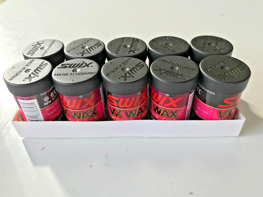 Swix VX53 10-pack High Fluor +0°C/-3°C Kick XC Wax 45g (@450g) Made in Norway