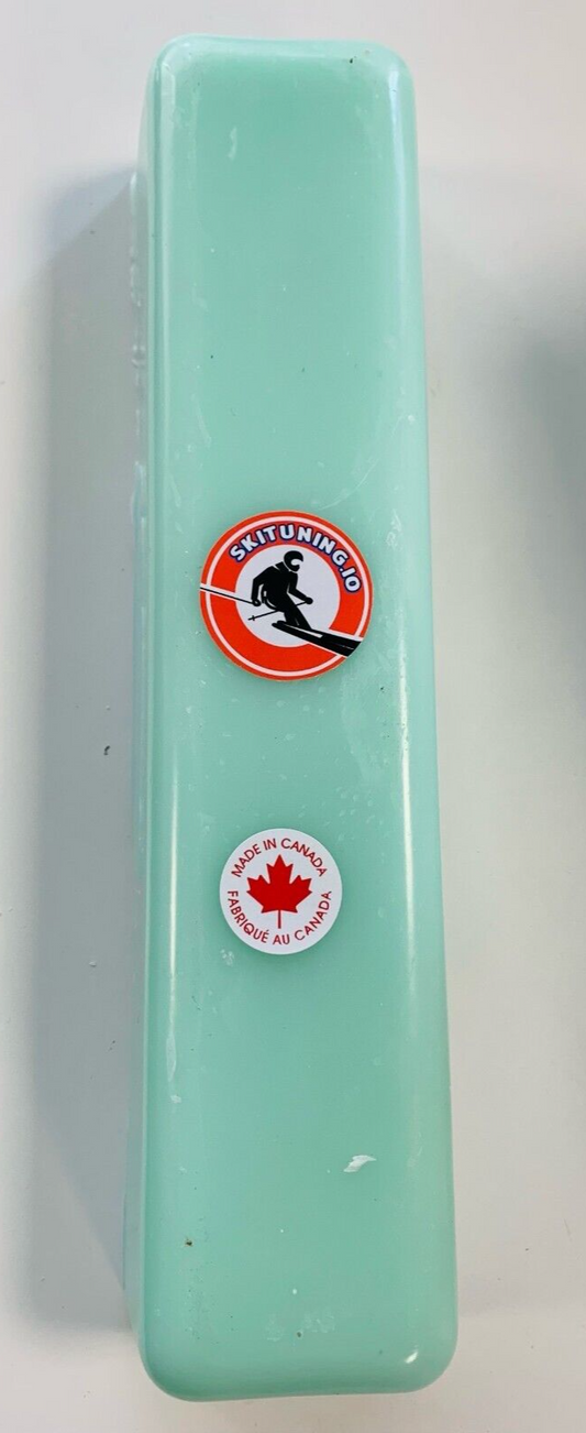 Skituning.io 1kg Green cold ski wax (-10 to -30 C) block Made in Canada