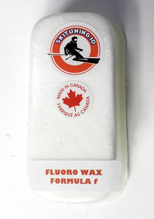 Skituning.io Formula F fluoro race ski wax 250g UNI (0 to -25C) Made in Canada