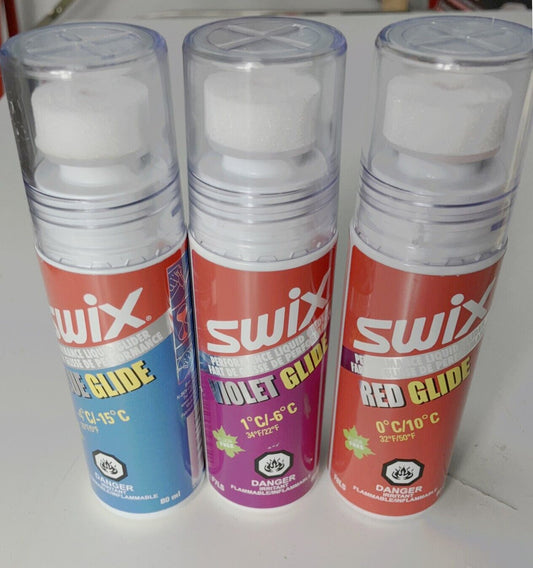 Swix F6L-F7L-F9L Liquid wax (cold, warm, medium) trio  (240ml) Made in Norway