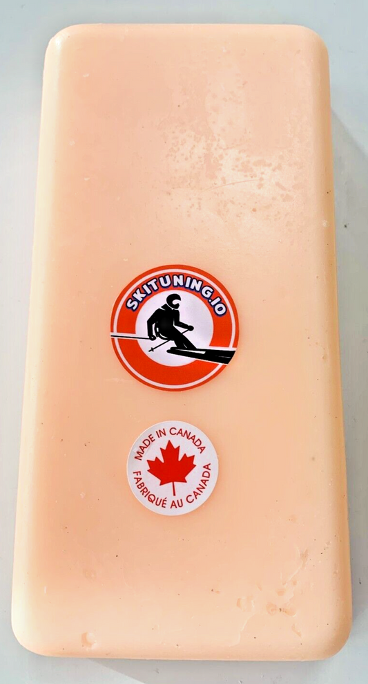 Skituning.io 600g Orange Warm ski & Board Wax (+2 to -5 °C) Made in Canada
