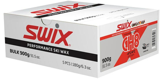 Fart en vrac Swix CH8X ROUGE -4°C/+4°C ski XC Wax 900g (5x180g) Fabriqué en Norvège 